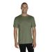Jerzees 88MR Snow Heather Jersey T-Shirt in Military Green size Medium | Cotton/Polyester Blend 88M