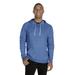 Jerzees 90MR Snow Heather French Terry Raglan Hoodie in Royal Blue size 3XL | Cotton/Polyester Blend 90M