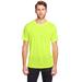 CORE365 CE111 Adult Fusion ChromaSoft Performance T-Shirt in Safety Yellow size XL | Polyester