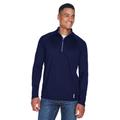 North End 88187 Men's Radar Quarter-Zip Performance Long-Sleeve Top Jacket in Classic Navy Blue size 5XL