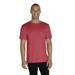 Jerzees 88MR Snow Heather Jersey T-Shirt in Red size Small | Cotton/Polyester Blend 88M