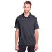 North End NE100 Men's Jaq Snap-Up Stretch Performance Polo Shirt in Carbon size XL | Triblend