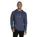 Jerzees 90MR Snow Heather French Terry Raglan Hoodie in Navy Blue size 3XL | Cotton/Polyester Blend 90M