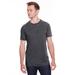 J America JA8115 Adult Vintage Zen Jersey T-Shirt in Twisted Black size XL | Cotton Polyester 8115