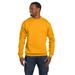 Hanes P1607 EcoSmart Crewneck Sweatshirt in Gold size Medium | Cotton Polyester P160