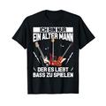 Bass Musikinstrument Kleidung Herren Bassist Gitarre Ebass T-Shirt