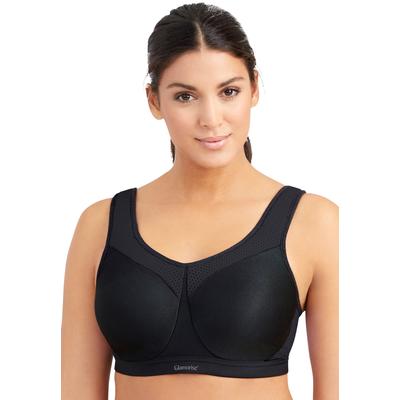 Plus Size Women's Glamorise® Wonderwire® High-Impact Underwire Sport Bra 9066 by Glamorise in Black (Size 40 C)