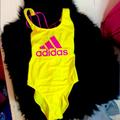 Adidas Swim | Adidas Womens Logo Swimsuit Small Nwot Host Pick! | Color: Pink/Yellow | Size: S