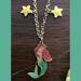 Disney Accessories | (3/$15) Disney Little Mermaid Necklace Princess | Color: Gold | Size: Osg