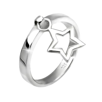 Elli - Stern Anhänger 925 Sterling Silber Geschenkidee Ringe 1 ct Damen