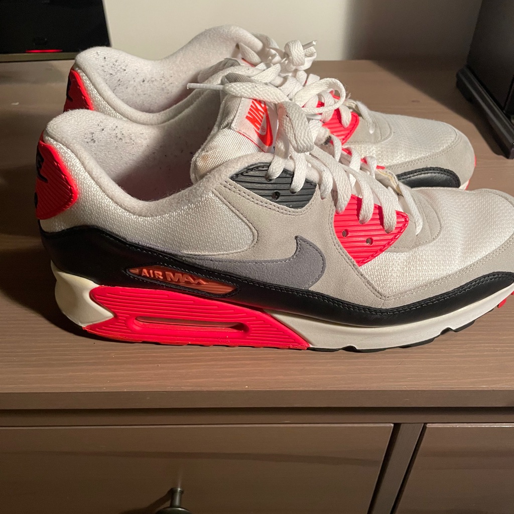 Nike Shoes | 2016 Nike Air Max 90 Infrared. Size 14 | Color: Red/White | Size: 14