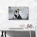 ARTCANVAS Maid in London by Banksy - Wrapped Canvas Painting Print Canvas in Black/Gray/White | 18 H x 26 W x 1.5 D in | Wayfair BANKSY36-1L-26x18