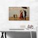 ARTCANVAS Dancing Butler on Toxic Beach Crude Oil by Banksy - Wrapped Canvas Painting Print Canvas in Black/Red | 18 H x 26 W x 1.5 D in | Wayfair