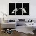 ARTCANVAS Black White Hmv Rocket Dog by Banksy - 3 Piece Wrapped Canvas Graphic Art Print Set Metal in Black/White | 40 H x 1.5 D in | Wayfair