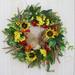 Primrue 24" Foam Wreath in Green/Red/Yellow | 24 H x 24 W x 5 D in | Wayfair C1CCACC2B76747F6862EDA038A4861E1