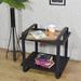 Latitude Run® Gurbani Frame End Table w/ Storage Wood in Black/Brown/Gray | 20.28 H x 15.75 W x 20.67 D in | Wayfair