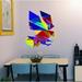 Loon Peak® Eagle Bird Polygonal Wall Decal Vinyl, Glass in Blue/Red/Yellow | 33 H x 42 W in | Wayfair 47EF931B214E42F19EE262370CEF2252