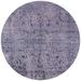 Indigo 72 x 0.35 in Indoor Area Rug - Williston Forge Hulse Oriental Purple Area Rug Polyester/Wool | 72 W x 0.35 D in | Wayfair