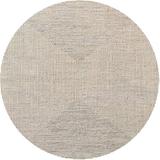 Gray/White 72 x 72 x 0.35 in Indoor Area Rug - Ivy Bronx Strohl Oriental Ivory Area Rug Polyester/Wool | 72 H x 72 W x 0.35 D in | Wayfair