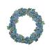 Primrue 24" Polyester Wreath in Blue | 24 H x 24 W x 2 D in | Wayfair 98FD8480515648A79121B16E50C74777