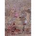 Brown/Pink 120 x 84 x 0.35 in Indoor Area Rug - 17 Stories Carnalbanagh Abstract Brown/Pink Area Rug Polyester/Wool | Wayfair