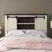 Hedon Solid Wood Bookcase Headboard Wood in White Laurel Foundry Modern Farmhouse® | 62 H x 65 W x 8 D in | Wayfair