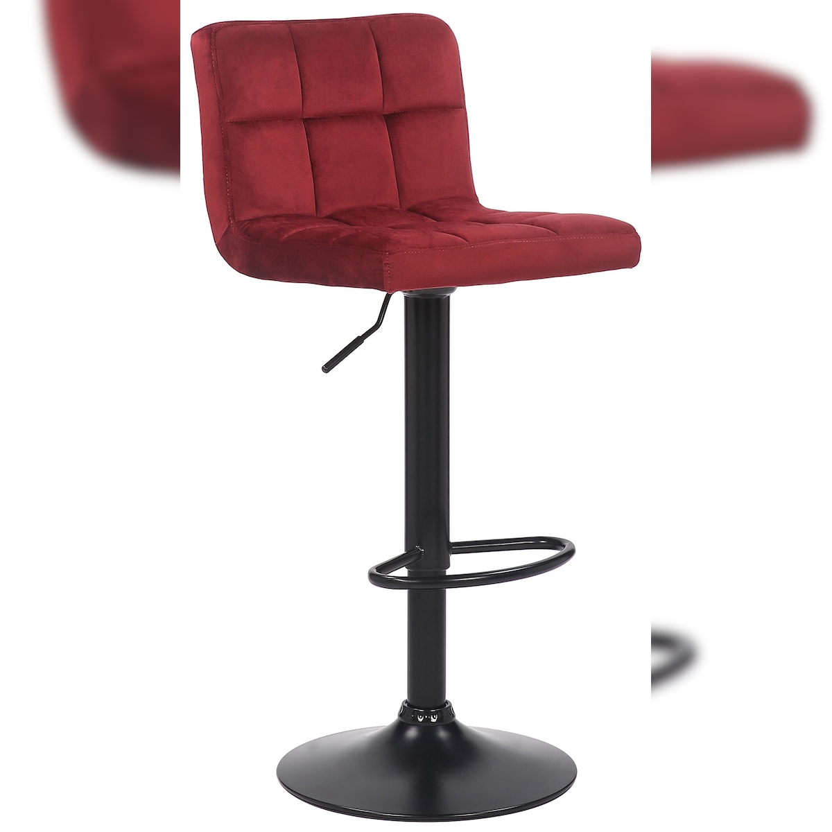 CLP Barhocker Feni Samt rot Image