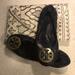 Tory Burch Shoes | Black Tory Burch Ballet Flats Minnie Ballet Flat | Color: Black | Size: 8.5