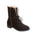 Wide Width Women's The Leighton Weather Boot by Comfortview in Black (Size 9 W)