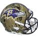 Ed Reed Baltimore Ravens Autographed Riddell CAMO Alternate Speed Replica Helmet with "HOF 19" Inscription