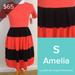 Lularoe Dresses | Lularoe Amelia S - Pocket Dress! Nwt Color Block | Color: Black/Red | Size: S