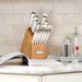 Cuisinart 15 Piece Knife Block Set Stainless Steel in White | 13.05 H x 9 W x 5.058 D in | Wayfair C77WTR-15P