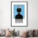 East Urban Home Little Prince Afropick by Manasseh Johnson - Print Canvas/Metal in Black/Blue/White | 60 H x 40 W x 1.5 D in | Wayfair