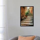 East Urban Home Italy, Cinque Terre, Monterosso. Bicycle & Uphill Stairway by Jaynes Gallery - Photograph Print Canvas in Brown/Gray | Wayfair