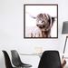 East Urban Home Highland Cattle Frida I Square by Monika Strigel - Print Canvas, Wood in Gray | 37 H x 37 W x 1.5 D in | Wayfair