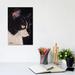 East Urban Home Tuxedo Cat by Hippie Hound Studios - Print Canvas in Black/Green/White | 12 H x 8 W x 0.75 D in | Wayfair