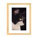 East Urban Home Tuxedo Cat by Hippie Hound Studios - Print Paper, Wood in Black/Green/White | 24 H x 16 W x 1 D in | Wayfair