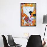 East Urban Home Belle by Pinklomein - Graphic Art Print Canvas/Metal in Orange/White | 40 H x 26 W x 1.5 D in | Wayfair