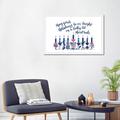 East Urban Home Boho Hanukkah Collection A by Grace Popp - Graphic Art Print Paper/Metal in Blue/Pink/White | 24 H x 32 W x 1 D in | Wayfair