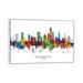 East Urban Home San Francisco California Skyline by Michael Tompsett - Graphic Art Print Canvas/ in Green/Orange/Red | Wayfair