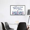 East Urban Home Boho Hanukkah Collection A by Grace Popp - Graphic Art Print Canvas/Metal in Blue/Pink/White | 26 H x 40 W x 1.5 D in | Wayfair