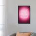 East Urban Home Sweet Neon I by Grace Popp - Textual Art Print Canvas in Black/Pink | 26 H x 18 W x 1.5 D in | Wayfair