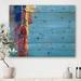 East Urban Home Oil Brushed Colorfields III - Unframed Painting Print on Wood Metal in Blue/Brown/Pink | 30 H x 40 W x 1.5 D in | Wayfair