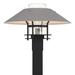 Hubbardton Forge Henry 1 - Light 15.8" H Hardwired Lantern Head Aluminium/Metal in Gray/Black | 15.8 H x 23.2 W x 23.2 D in | Wayfair