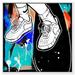 Oliver Gal Skate Vibes - Graphic Art on Canvas in Black/Blue/Brown | 30 H x 30 W x 1.5 D in | Wayfair 38377_30x30_CANV_WFL