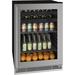 U-Line 105 Cans (12 oz.) 24" Built-In Undercounter Beverage Refrigerator w/ Wine Storage in Gray | 34.12 H x 24 W x 23.25 D in | Wayfair