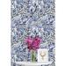 Winston Porter Nan Folk Flowers Peel & Stick Wallpaper Panel Vinyl in Gray/White/Blue | 25 W in | Wayfair 6AAFA5C2BA1542FD9C6E324F6E378859