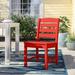 Sol 72 Outdoor™ Sol 72 Traditional Dining Side Chair Plastic/Resin in Red | 34.25 H x 18.18 W x 21.38 D in | Wayfair