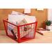 Gracie Oaks Wire Basket Metal in Red | 7 H x 9.25 W x 12.38 D in | Wayfair 0727CF538C3B4253817048F518A4B045