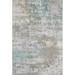 Blue/Gray 84 x 60 x 0.35 in Indoor Area Rug - 17 Stories Cardi Abstract Gray/Blue Area Rug Polyester/Wool | 84 H x 60 W x 0.35 D in | Wayfair